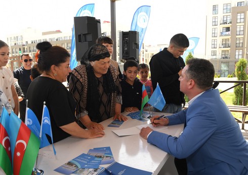 AKAF nümayəndələri “Prezident Kuboku-2025” öncəsi Füzuli sakinləri ilə görüşüblər