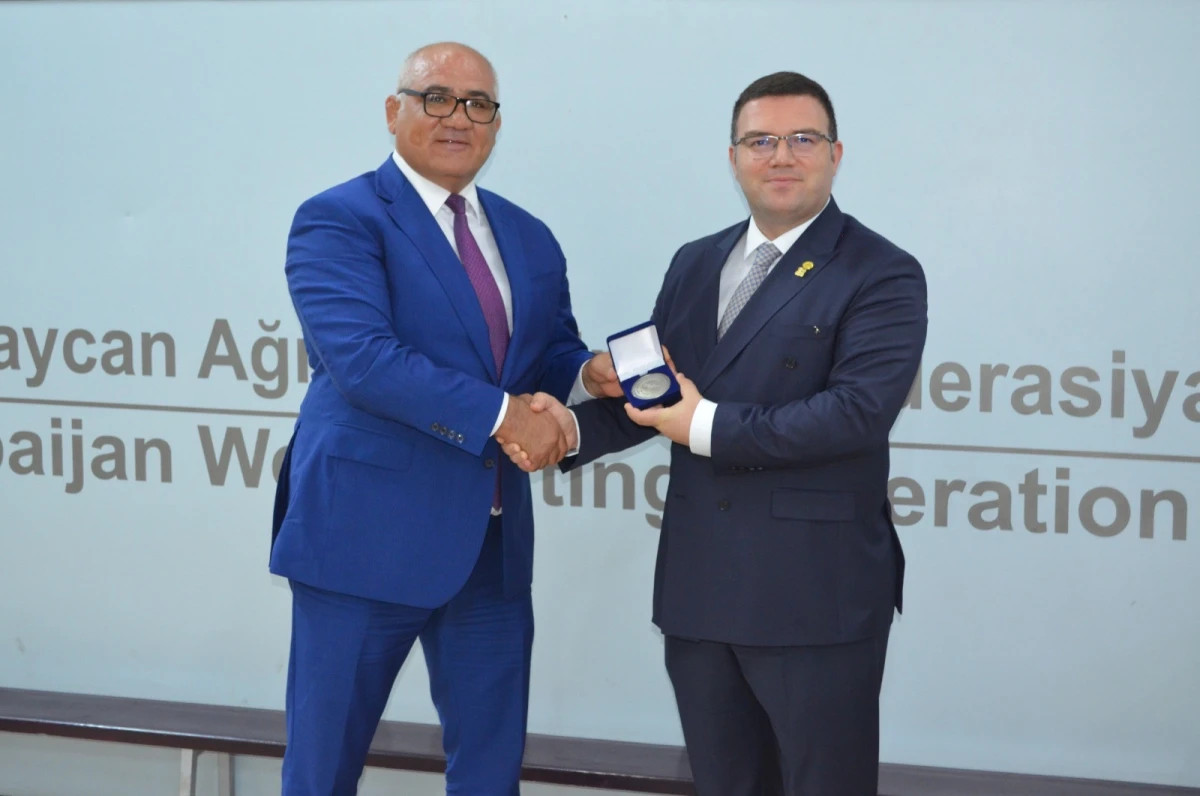 Avropa Ağırlıqqaldırma Federasiyasının prezidenti AAF rəhbərliyi ilə görüşüb - FOTO