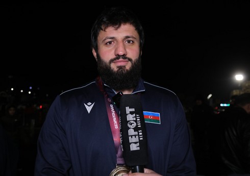 Avropa çempionu olan güləşçi: "Azərbaycan bayrağını ucalara qaldırdığım üçün fəxr edirəm"