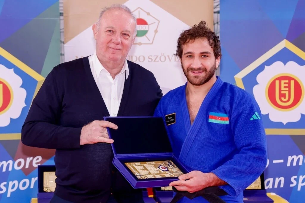 Avropa Cüdo İttifaqı Olimpiya çempionlarımızı mükafatlandırıb