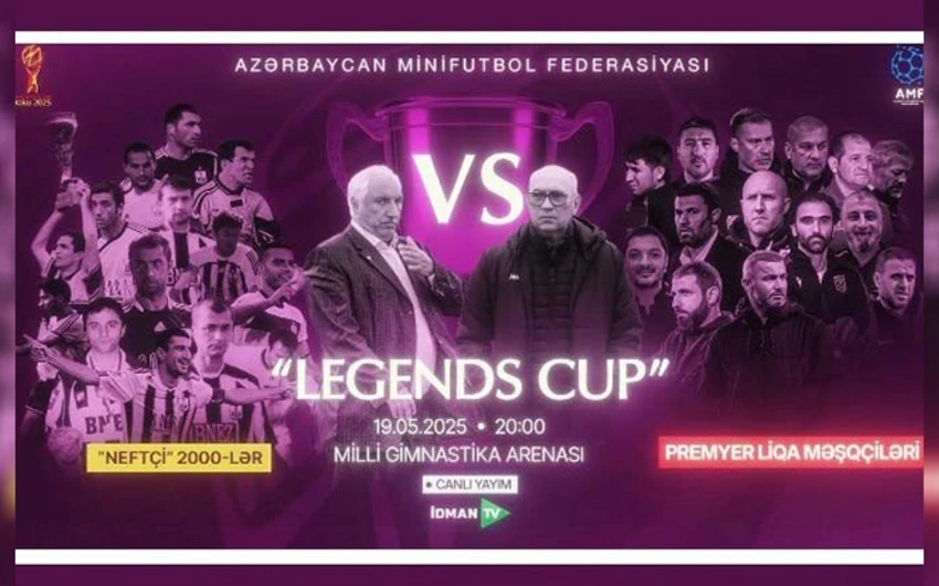 Azərbaycan futbolunun əfsanələri arasında oyun keçiriləcək