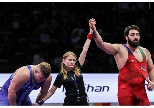 Azərbaycan güləşçisi Bakıdakı Avropa Olimpiya Təsnifat turnirində yarımfinala yüksəlib - YENİLƏNİB