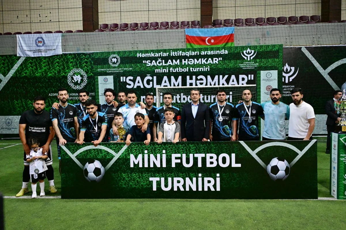 Azərbaycan Həmkarlar İttifaqları Konfederasiyasının təşkilatçılığı ilə keçirilən minifutbol turniri başa çatıb