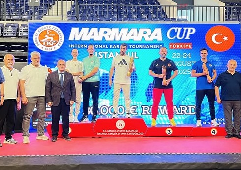Azərbaycan karateçiləri “Marmara Cup”da birinci yeri tutublar