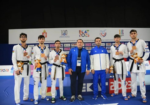 Azərbaycan taekvondoçuları Yekaterinburqda komanda yarışında medal qazanıblar