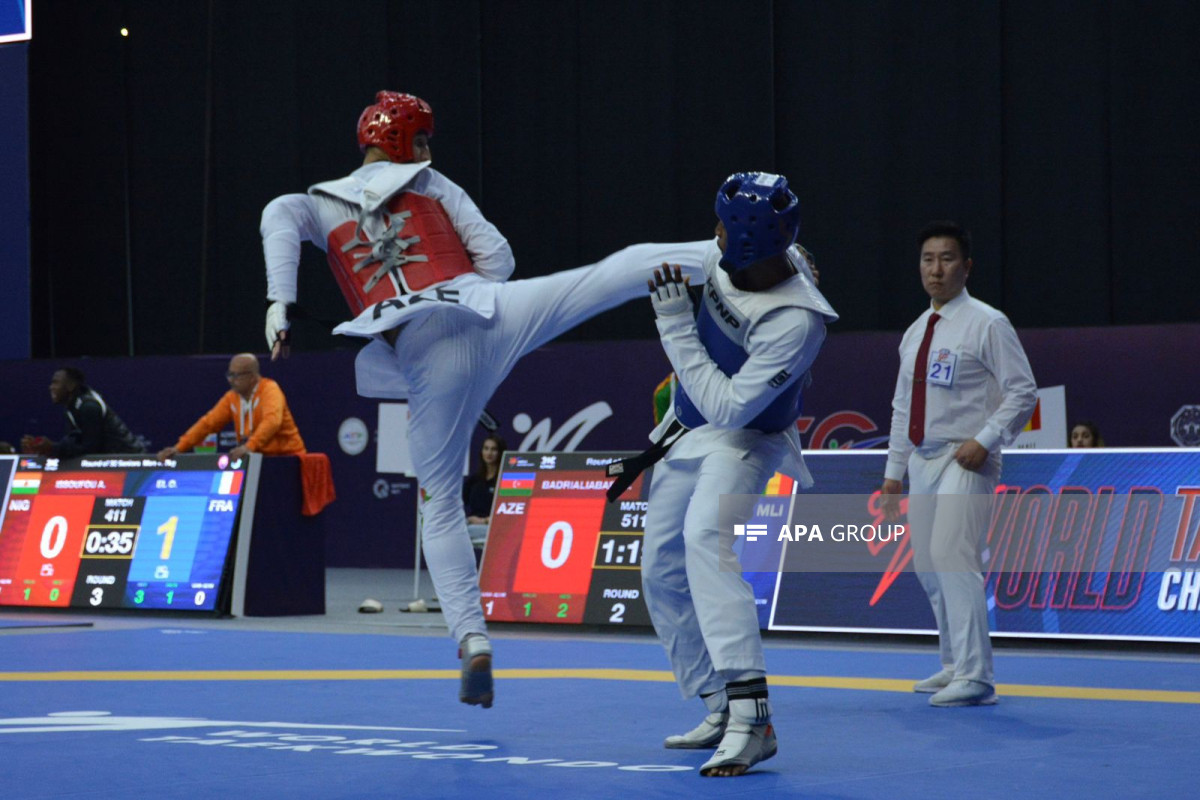 Azərbaycan taekvondoçusu dünya çempionatında mübarizəni dayandırıb - FOTO - YENİLƏNİB-1