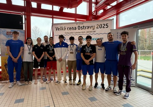 Azərbaycan üzgüçüləri Çexiyada 17 medal qazanıblar