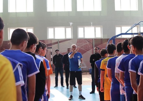 Azərbaycan voleybol millisinin baş məşqçisi Tovuzda seçimlər aparıb