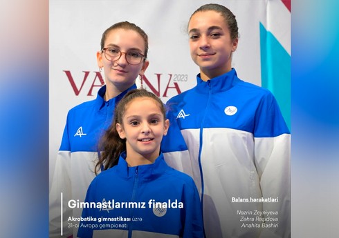 Azərbaycanın akrobatika gimnastikası yığması Avropa çempionatında finala yüksəlib