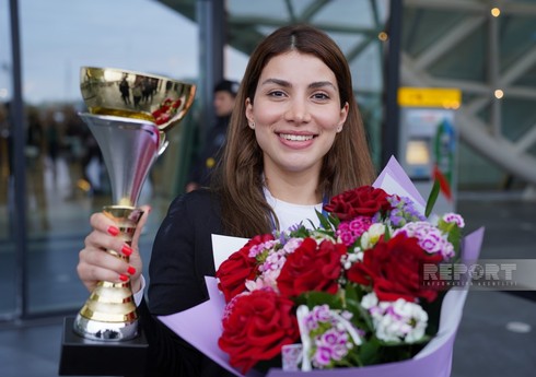 Azərbaycanın Avropa çempionu olan ilk qadın şahmatçısı vətənə qayıdıb