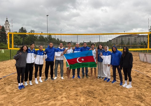Azərbaycanın çimərlik voleybolu üzrə milliləri Ermənistan və Gürcüstan yığmalarına qalib gəlib