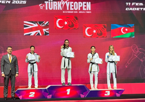 Azərbaycanın daha bir taekvondoçusu Türkiyədəki beynəlxalq turnirdə medal qazanıb