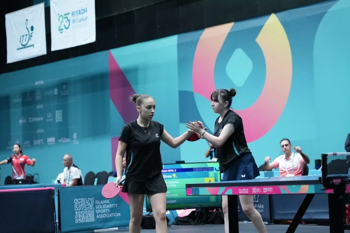 Azərbaycanın stolüstü tennis millisi İslamiadada yarımfinala yüksəlib - FOTO