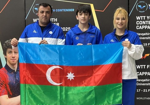 Azərbaycanın stolüstü tennisçiləri  “WTT Youth Contender” turnirini 3 medalla başa vurub