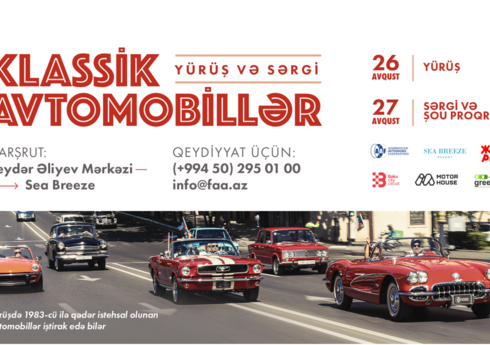 Bakıda klassik avtomobillərin yürüşünə qeydiyyat başlayır
