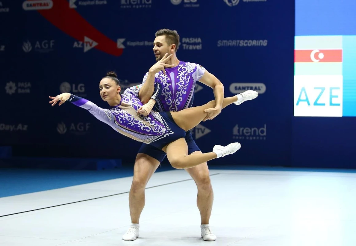Gəncədə Aerobika gimnastikası üzrə qitə birinciliyi davam edir - FOTO