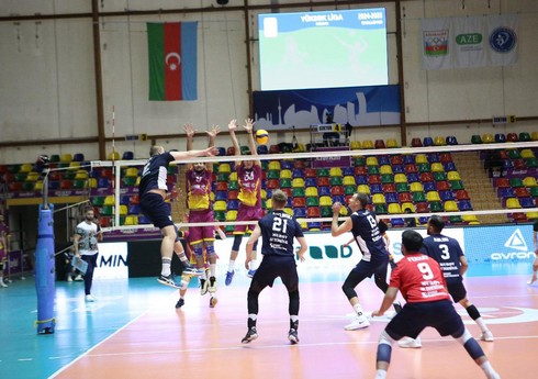 Kişi voleybolçular arasında Azərbaycan Yüksək Liqasında XI turun oyunları keçirilib