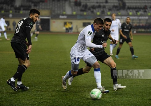 Konfrans Liqası: "Gent" - "Qarabağ" oyununda ilk hissə başa çatıb