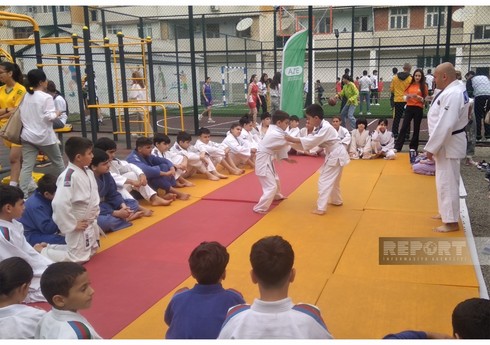 Lənkəranda “Sağlam məhəllə” idman zonası istifadəyə verilib