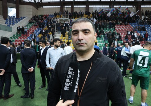 Minifutbol turnirinin gümüş medallarını qazanan komandanın baş məşqçisi çıxışlarını uğurlu hesab edib