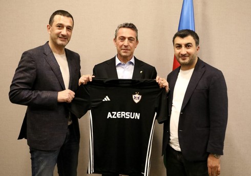 "Qarabağ"ın İdarə Heyətinin üzvləri "Fənərbağça" prezidenti Ali Koçla görüşüblər