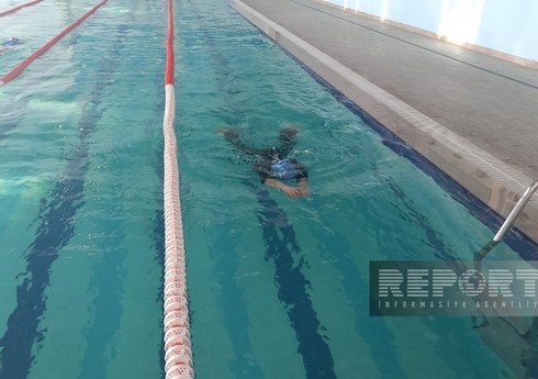 Qusar Olimpiya İdman Kompleksində ilk dəfə qış ayında üzgüçülük yarışı keçirilir