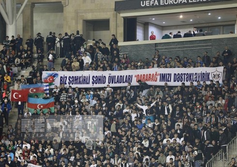 Şəhid övladları "Qarabağ"ın oyununu izləyiblər