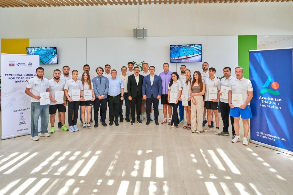 Triatlon üzrə məşqçilər üçün I dərəcəli kurs başa çatıb