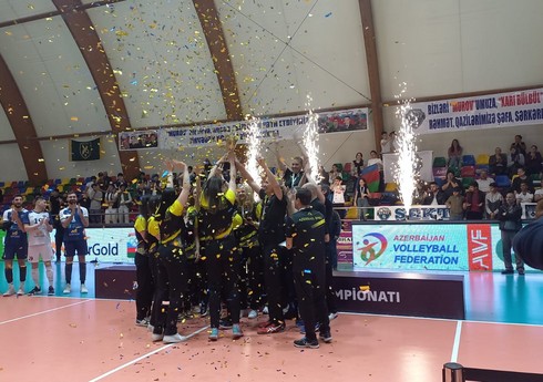 Voleybol üzrə Azərbaycan Yüksək Liqalarının qalibləri mükafatlandırılıblar