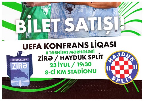 “Zirə” - “Hayduk” oyununun biletləri bu gündən satışa çıxarılır